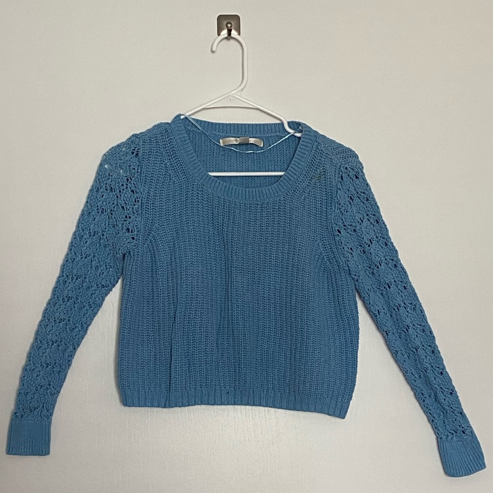 LC Lauren Conrad Long Sleeve Crop Blouse